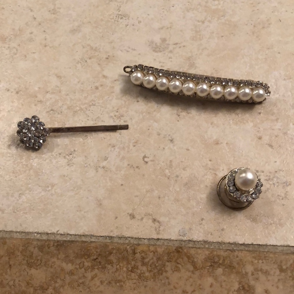 Set of 3 glam hair accessories